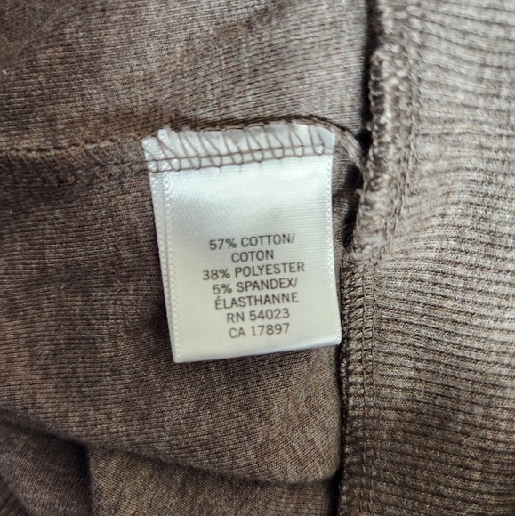 Banana Republic Womens Tan Shawl Collar Knit Pullover-Size L - Picture 6 of 6